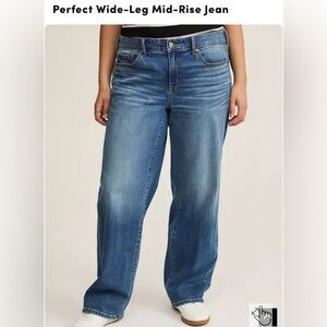 Torrid Blue Wide Leg Jeans - Size 26 Short